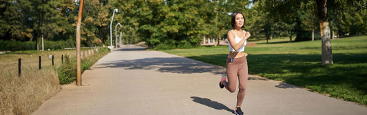 Person walking with clip-on pedometer instead of smartphone