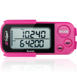 3DTriSport Pedometer for Walking with Clip and Lanyard